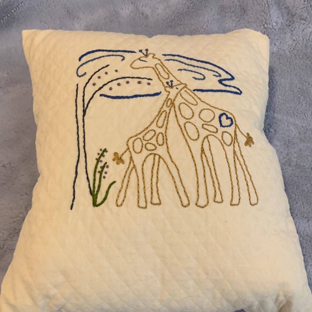 Embroidery pillow